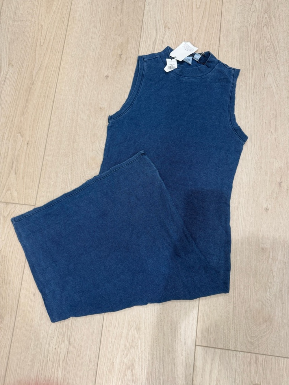 GAP Indigo Blue Sleeveless Sweatshirt Tank